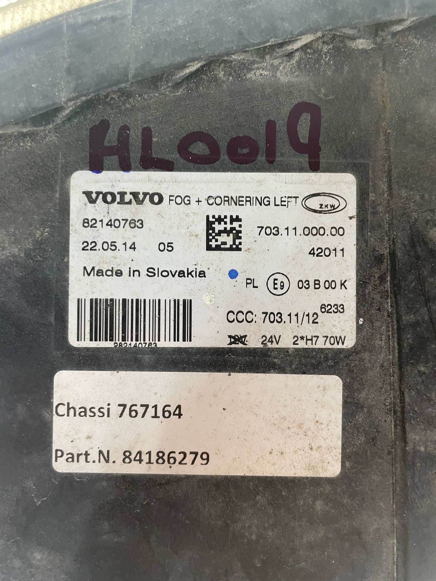 Volvo FH4 Fog Light 84186281