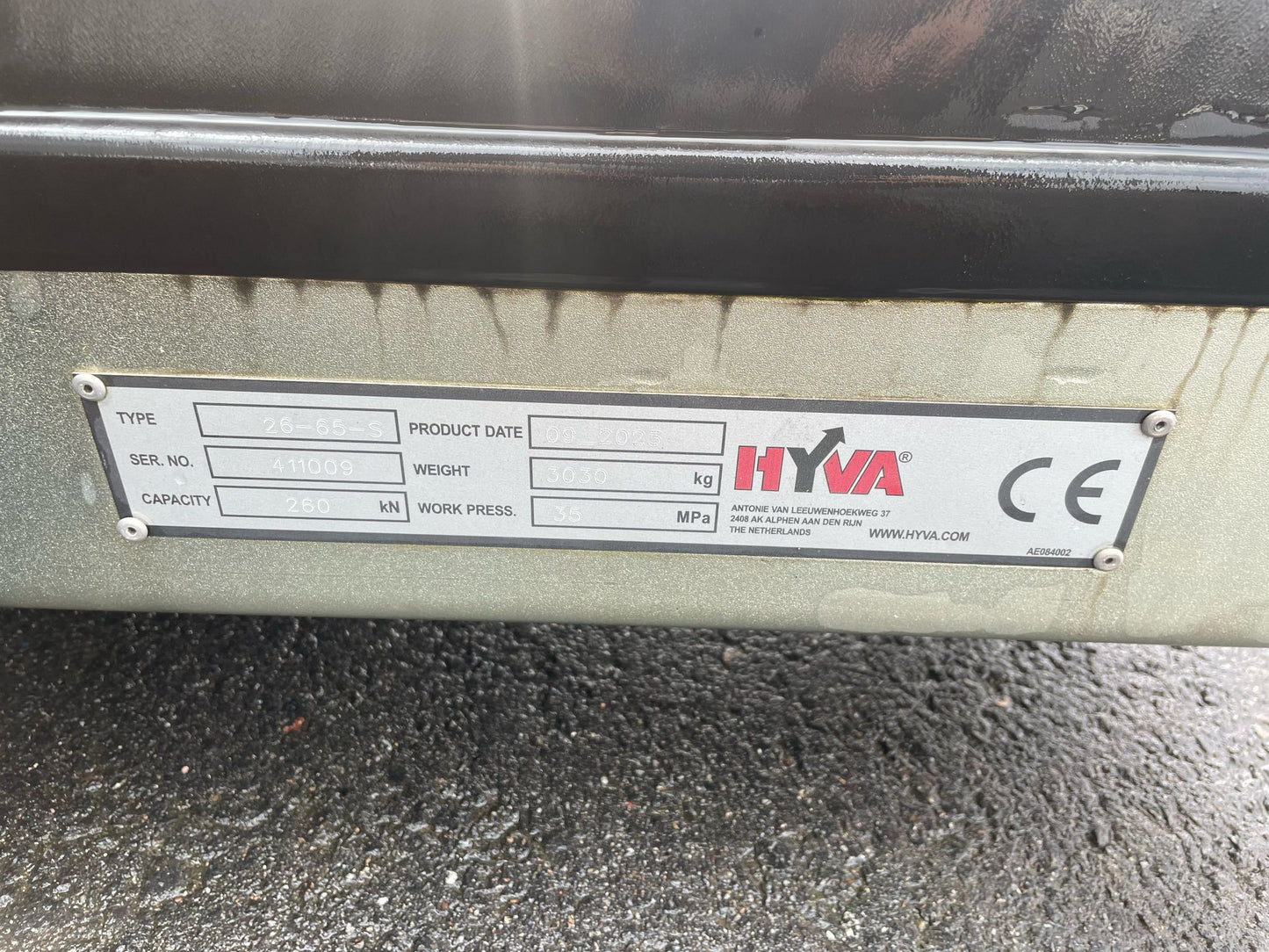Hyva 26-65 S Hooklift 26 tons NEW!