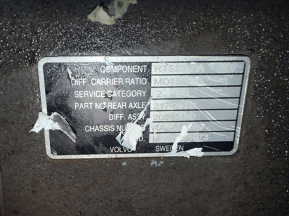 Volvo Rear Axle RTS2370A