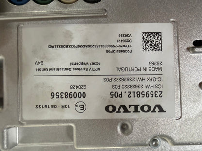 Volvo Dashboard 23595812