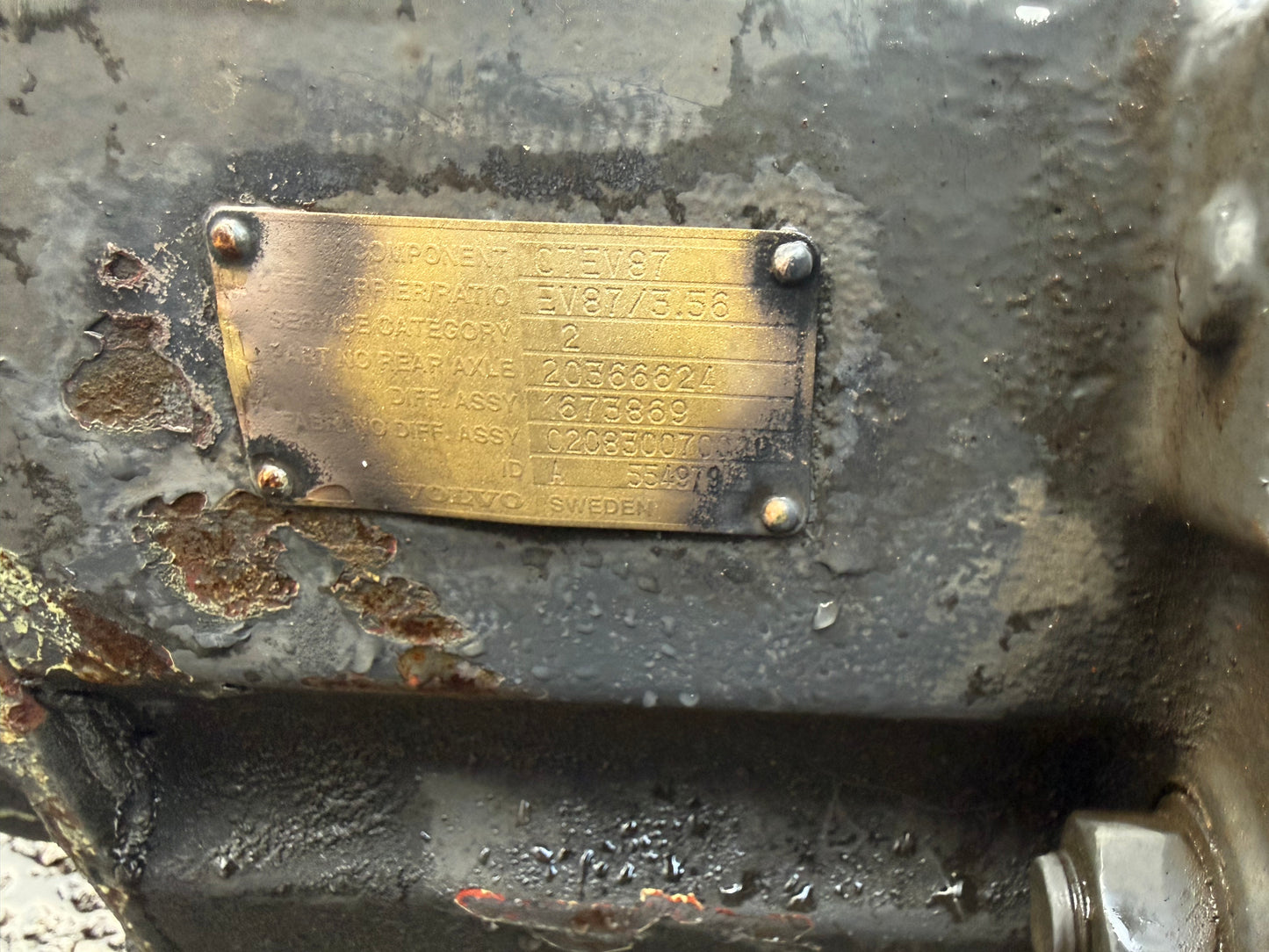 Volvo Rear Axle CTEV87
