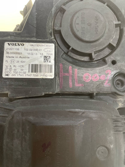 Volvo FH4 Right Headlight 21221133