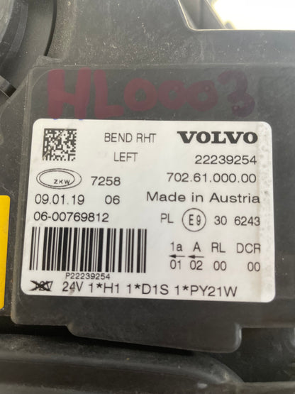 Volvo FH4 Left Headlight 22239254