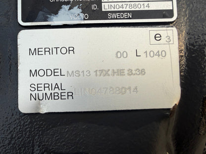Volvo truck rear axle RSS1344E differential 17XHE