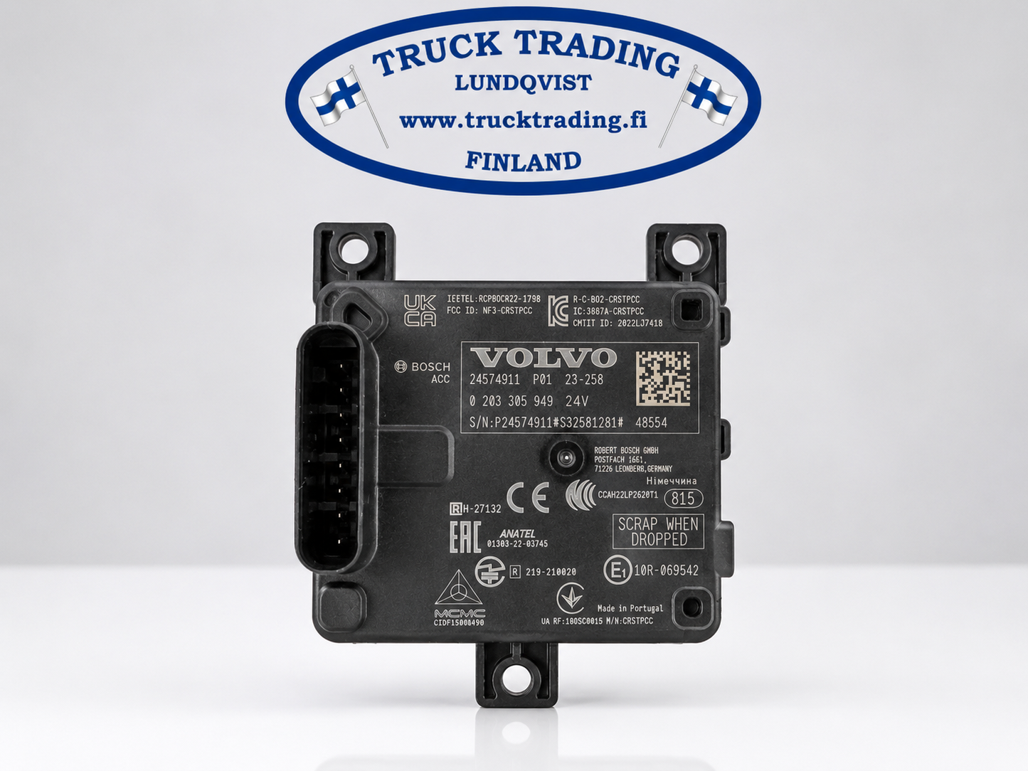 Volvo Side Sensor 24574911 genuine OEM removed from Test Vehicle
