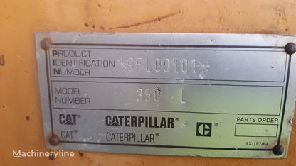 Caterpillar 350L tracked excavator