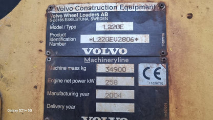 Cargadora de ruedas Volvo L220E 