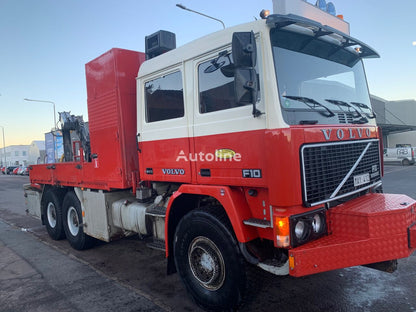 Volvo F10 6x6 with crane platform truck