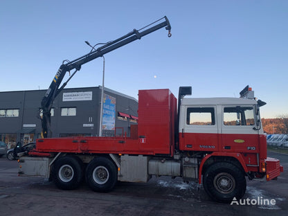 Volvo F10 6x6 with crane platform truck