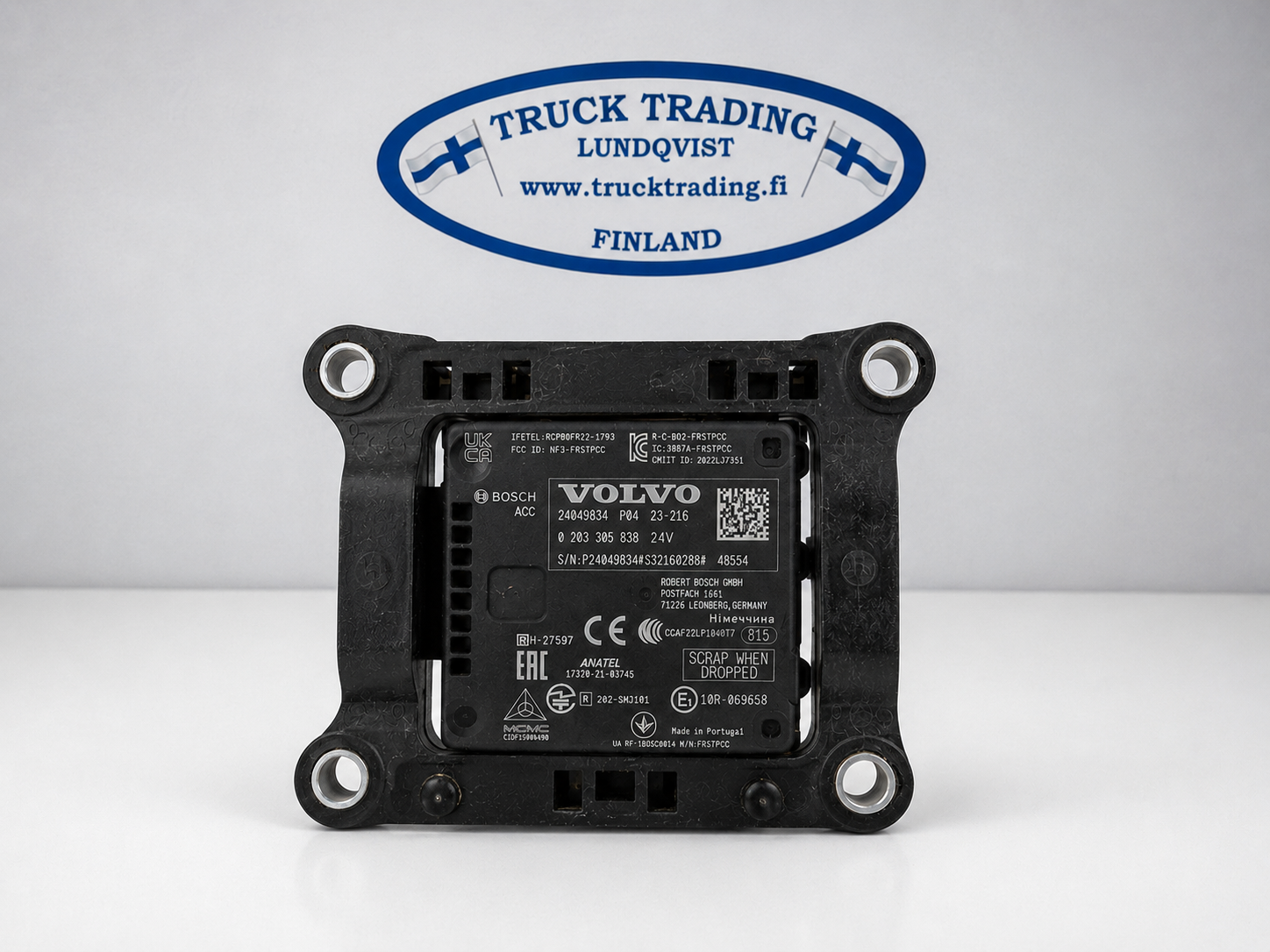 Volvo Distance Sensor 24049834 Genuine OEM radar sensor from Demo Truck Test Vehicle